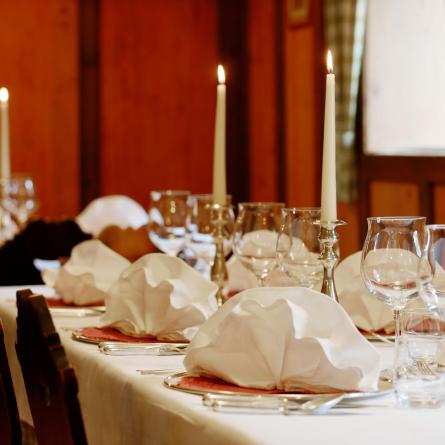 Tables in the stube room