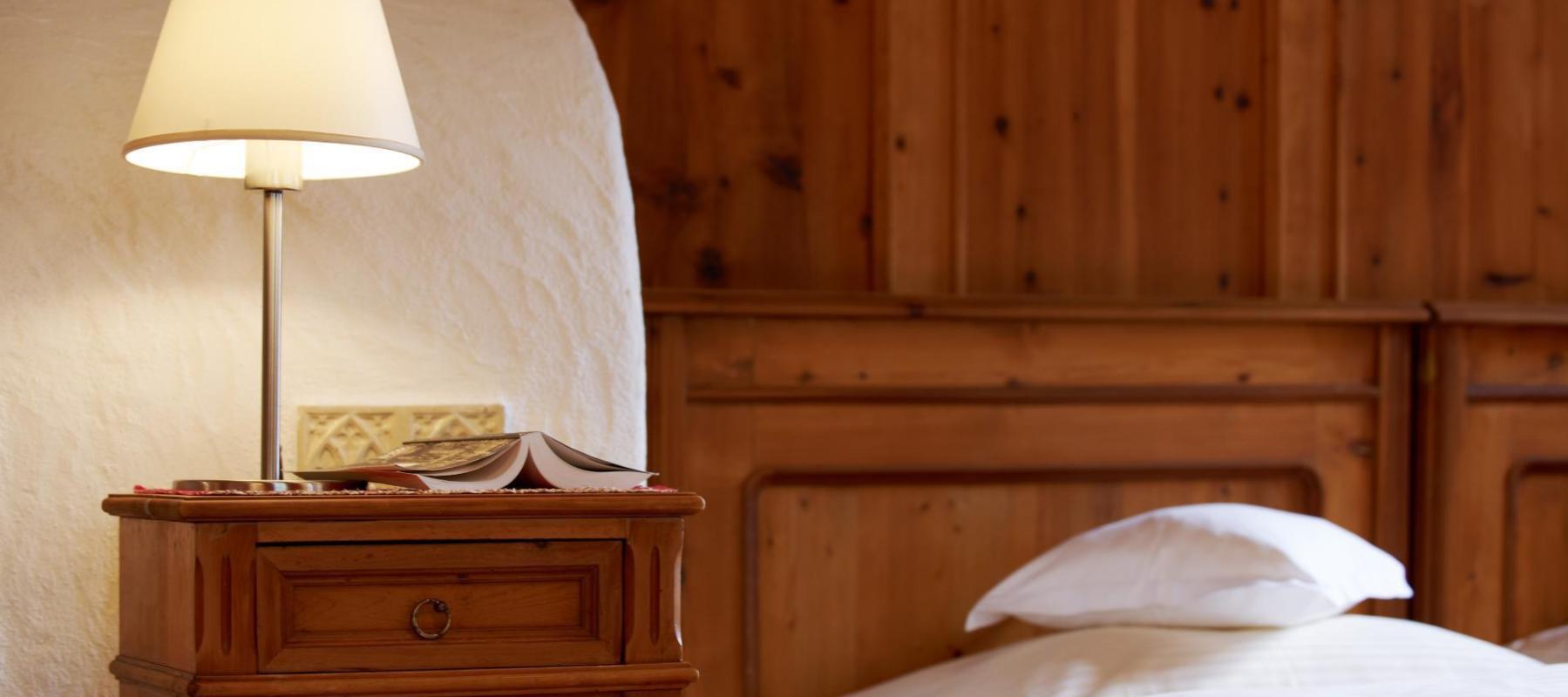Im Schlafbereich eines Chalets