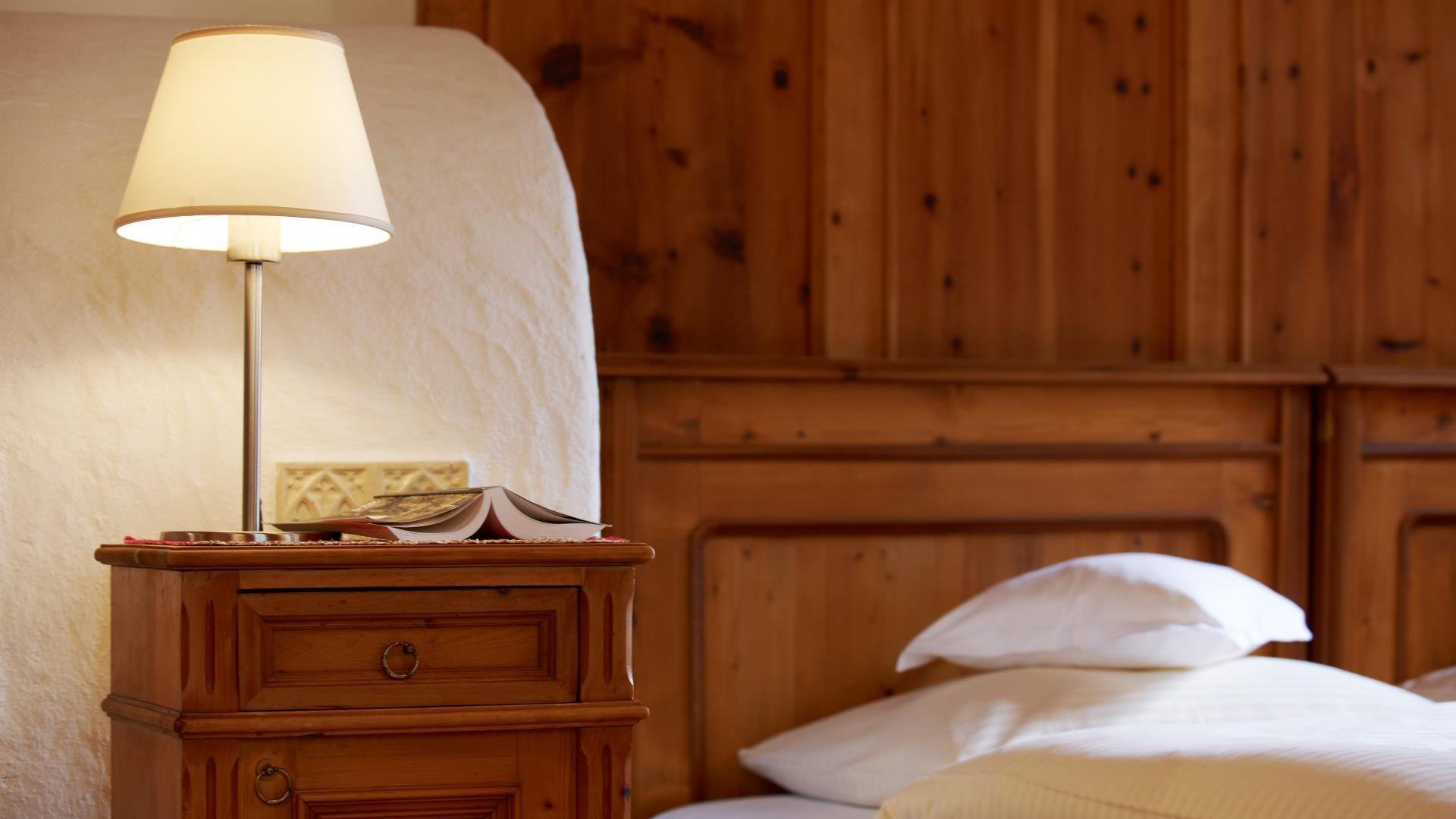 Im Schlafbereich eines Chalets