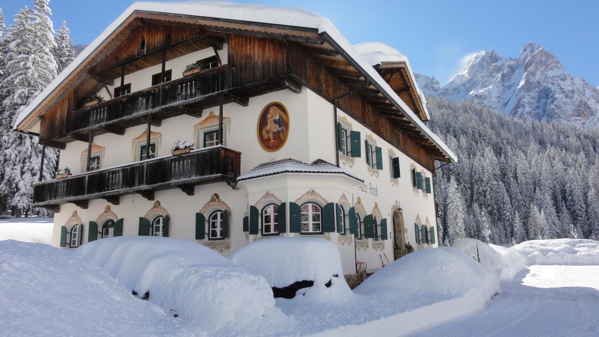 The annexe Alte Post in winter