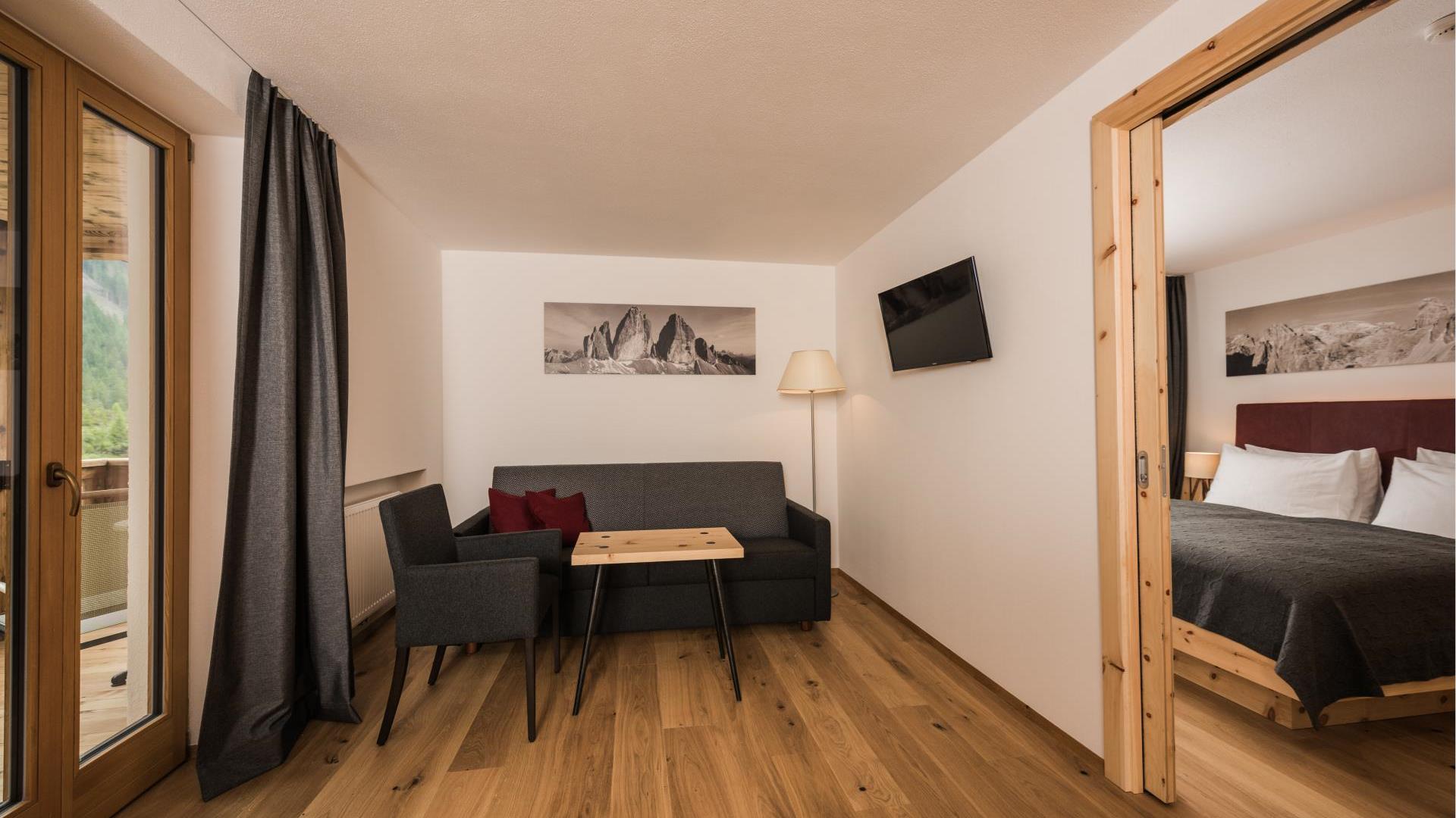 Juniorsuite mit Wohnteil und Balkon