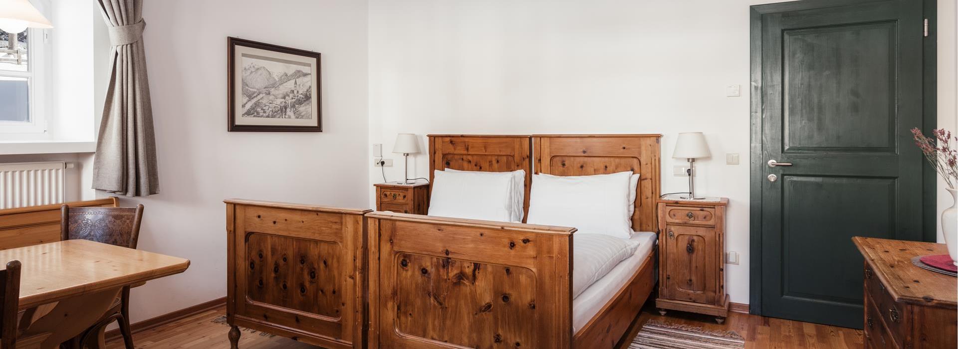 Schlafbereich der Suite Chalet