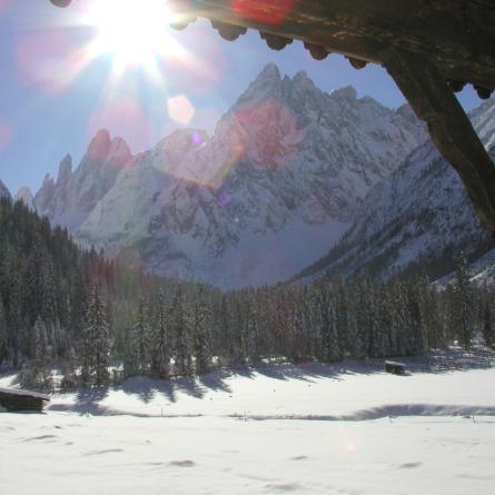 Val Fiscalina during the winter