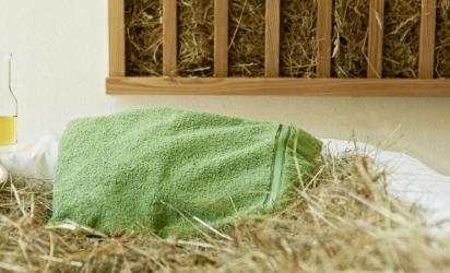 Hay bath