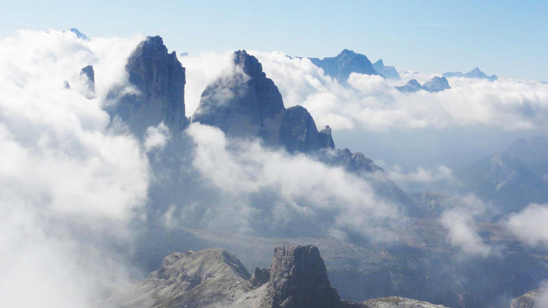 In alto sulle montagne