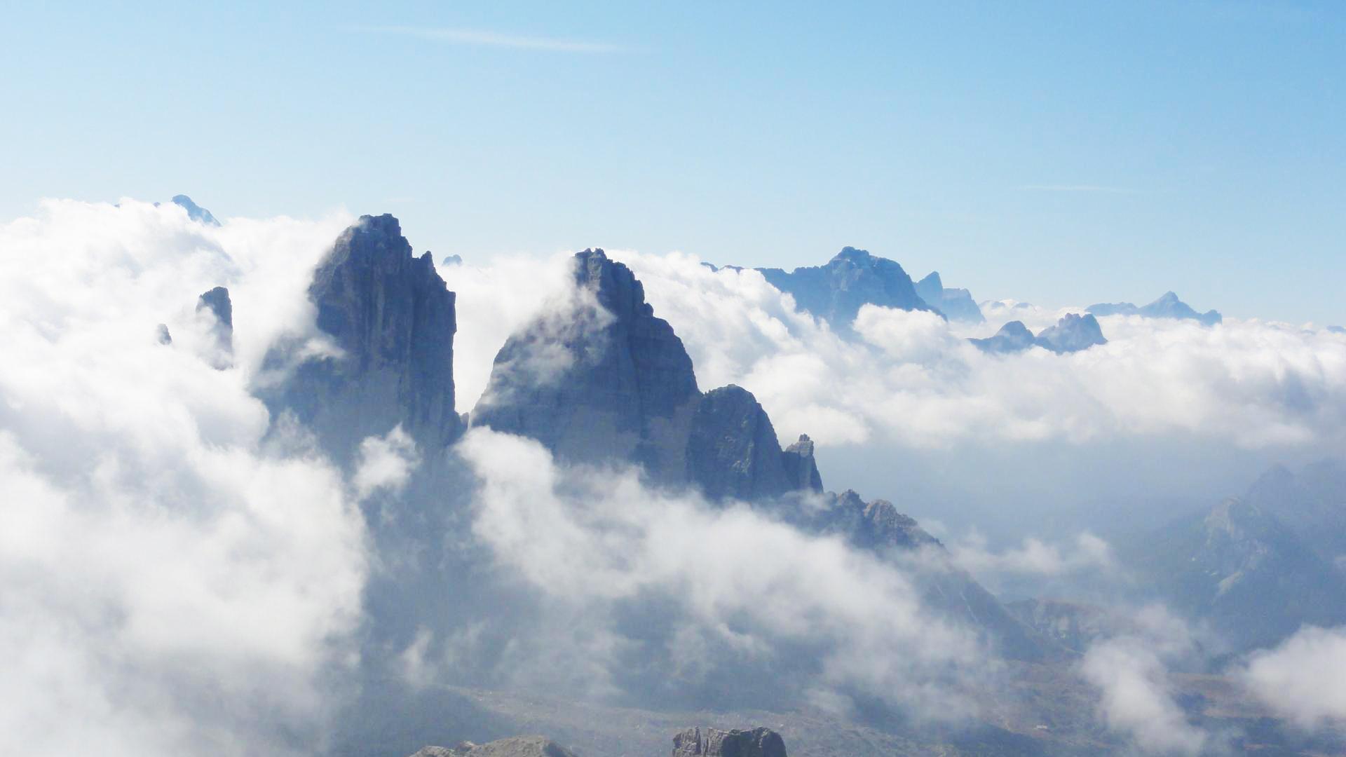 In alto sulle montagne