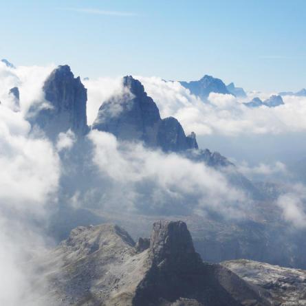 In alto sulle montagne