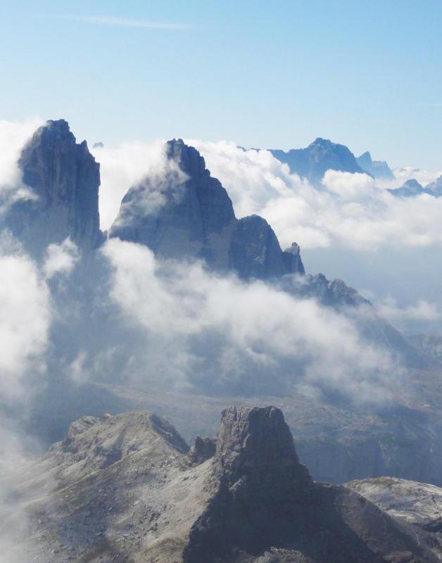 In alto sulle montagne