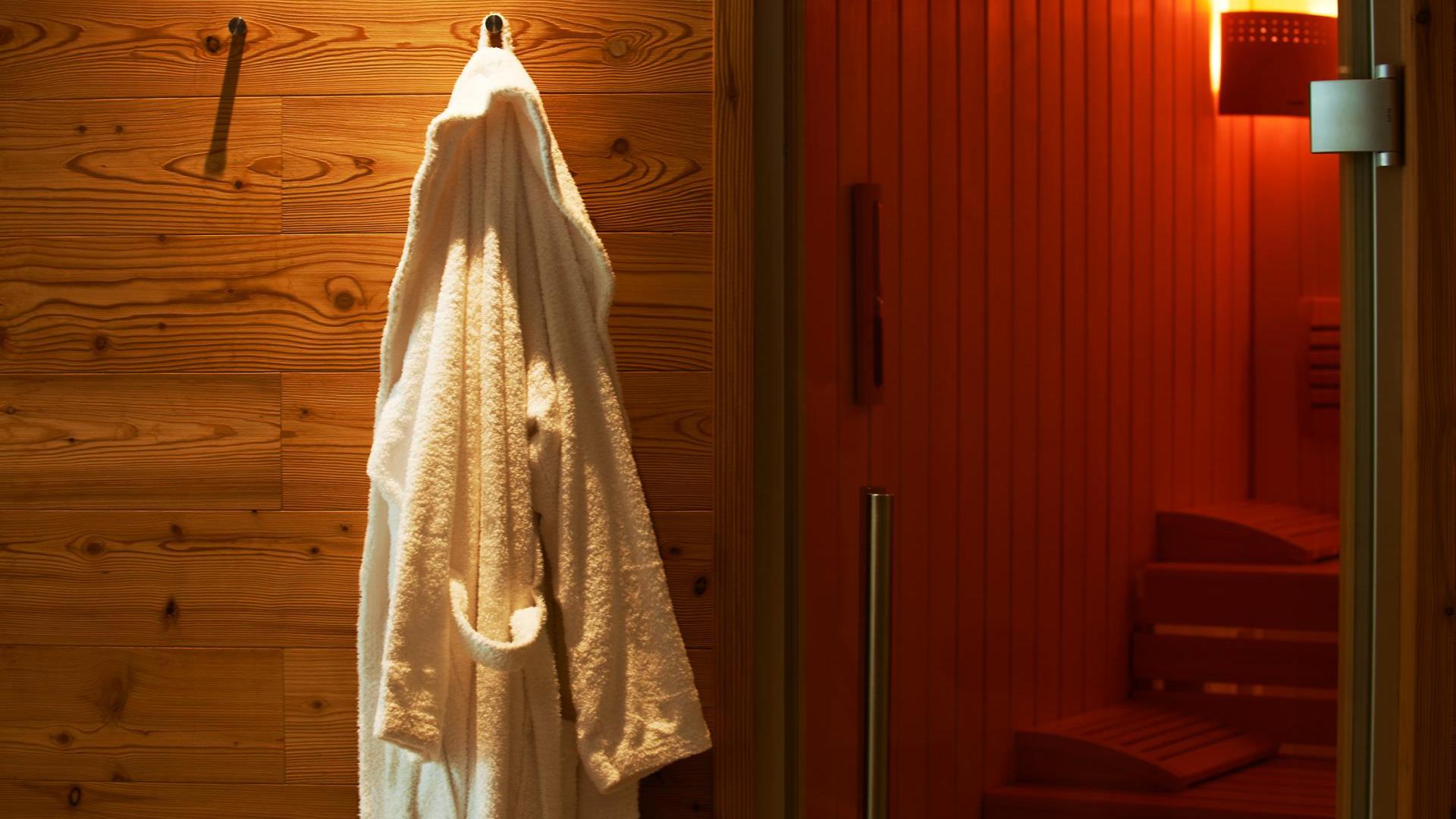 A bathrobe