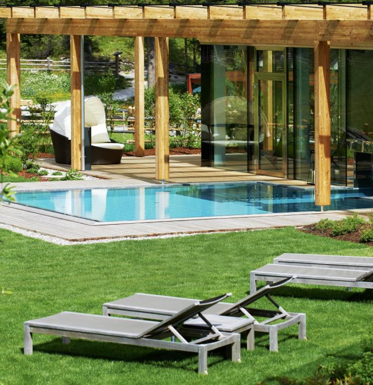 The outdoor pool