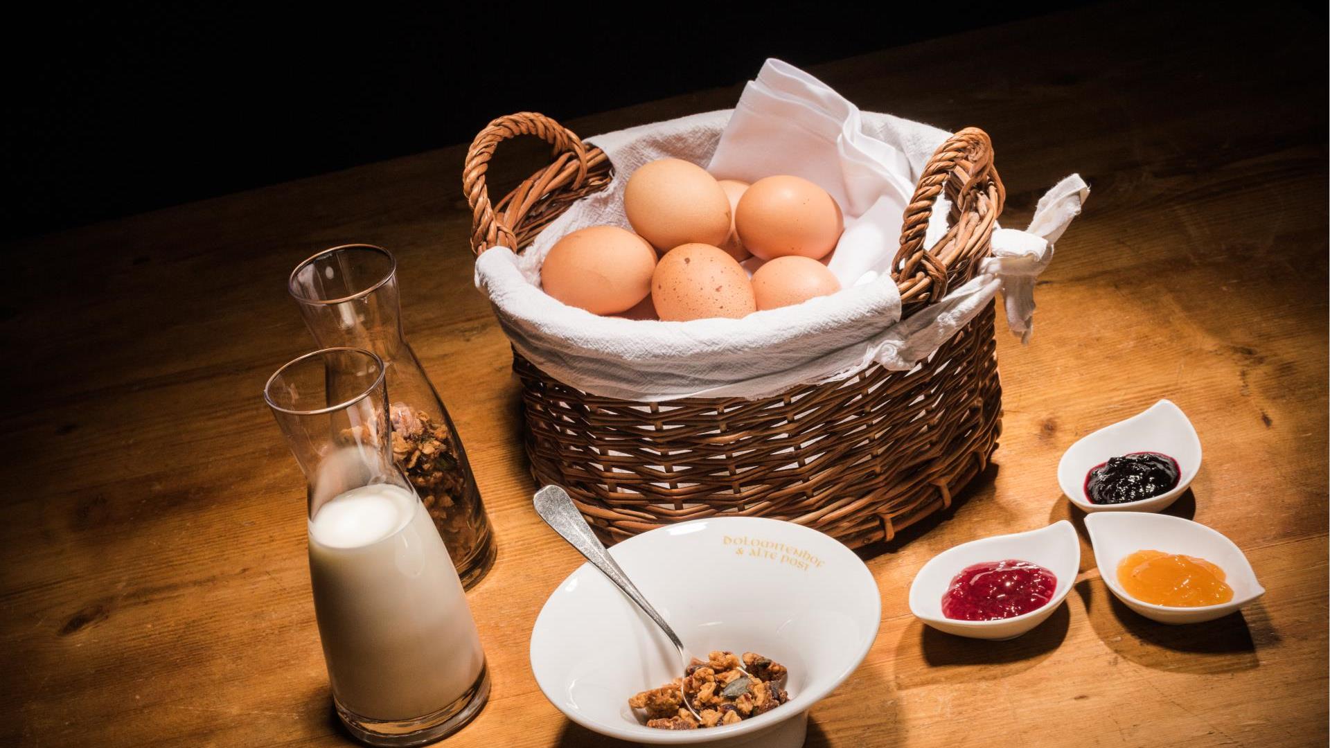 Zutaten für das Frühstück