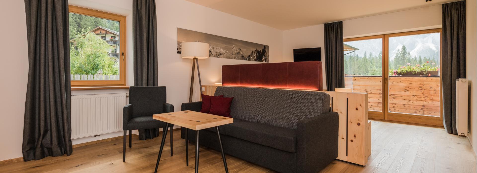 Der Wohnteil der Juniorsuite Süd