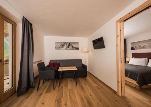 Juniorsuite mit Wohnteil und Balkon