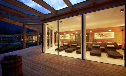 The relaxation room see from outside
