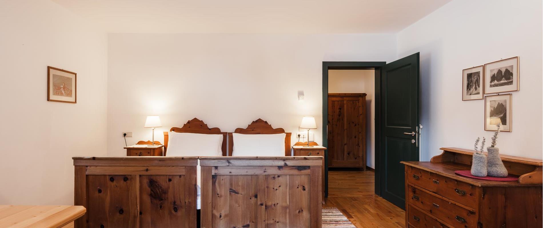 Double bed of the Superior Chalet