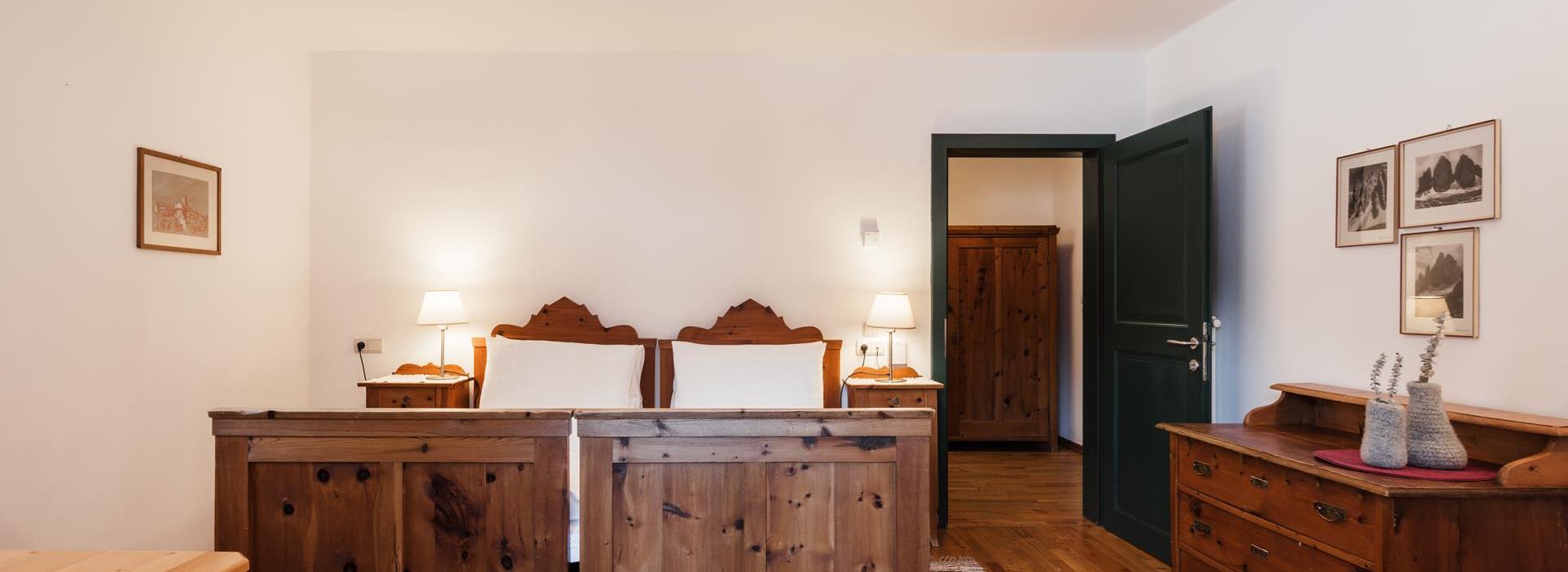 Double bed of the Superior Chalet