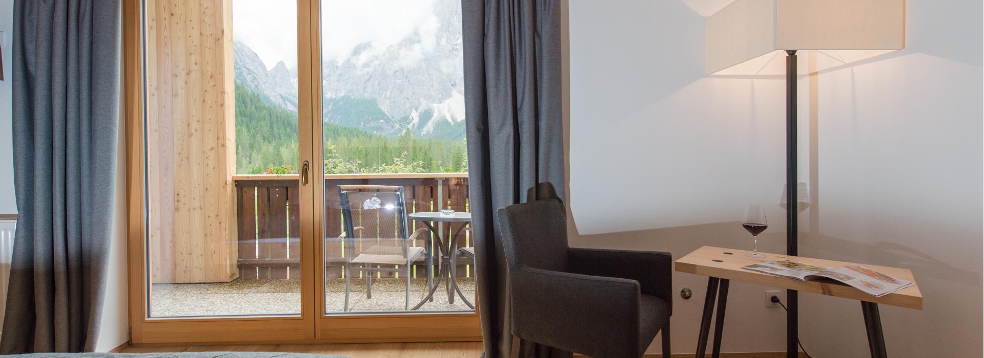 Doppelzimmer Sepp Innerkofler Süd mit Balkon