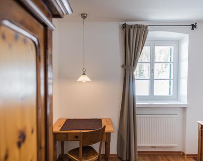 Seating area of a chalet