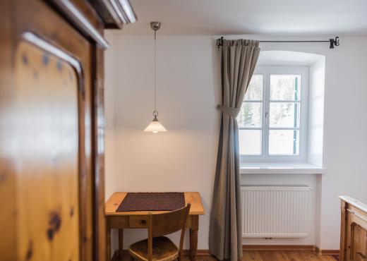 Seating area of a chalet